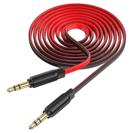 Hoco UPA16 3.5mm AUX Audio Flat Cable - 1m (Red)