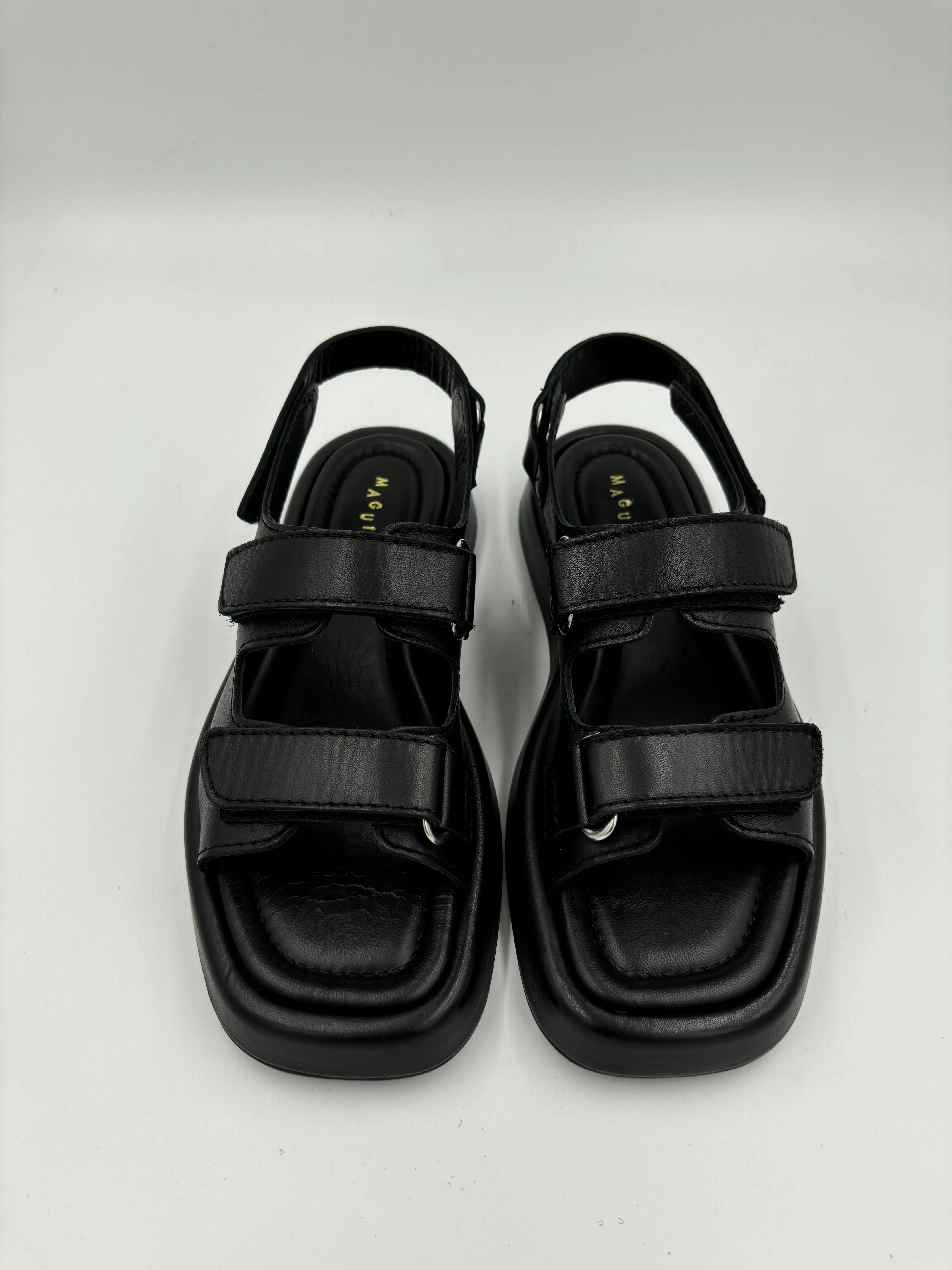 Imperfect Murcia Black Sandal