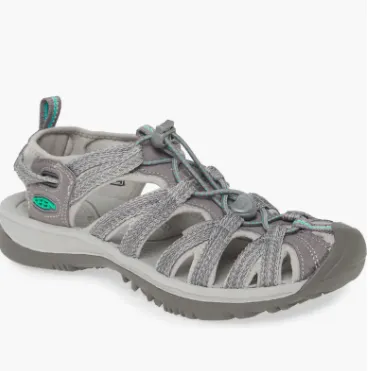 KEEN Whisper - Medium Grey/Peacock Green