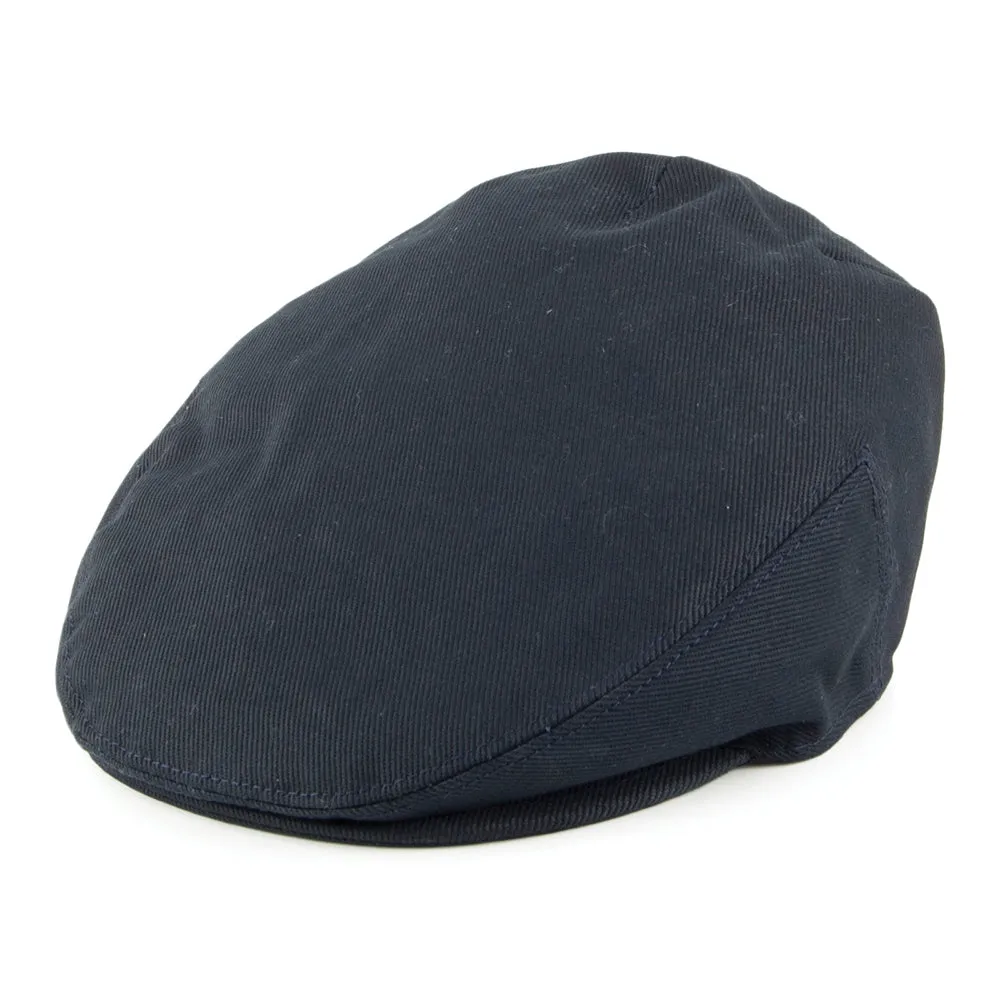 Kids Cotton Flat Cap - Navy Blue