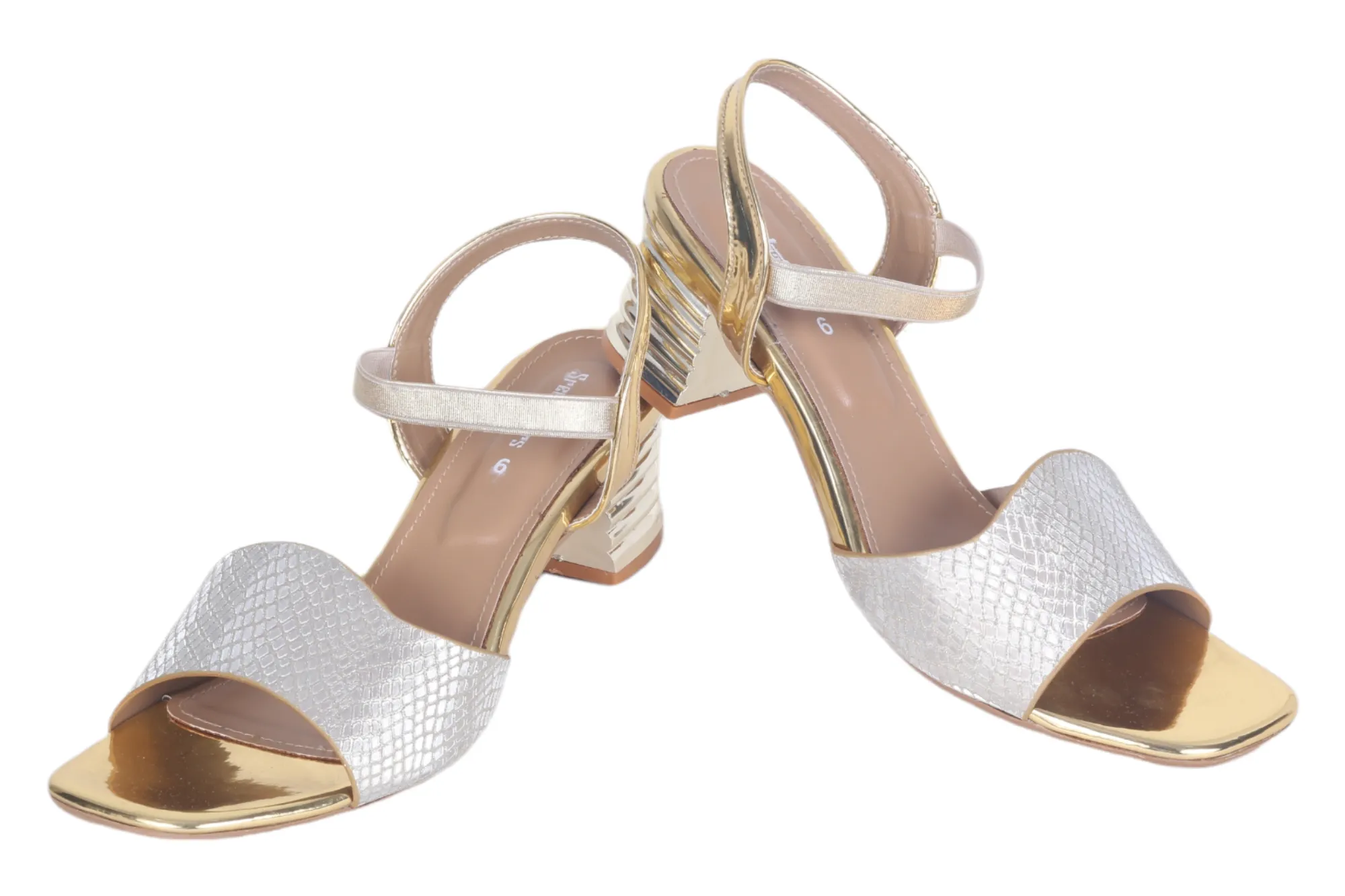 LADIES FANCY HEEL SANDAL 53354