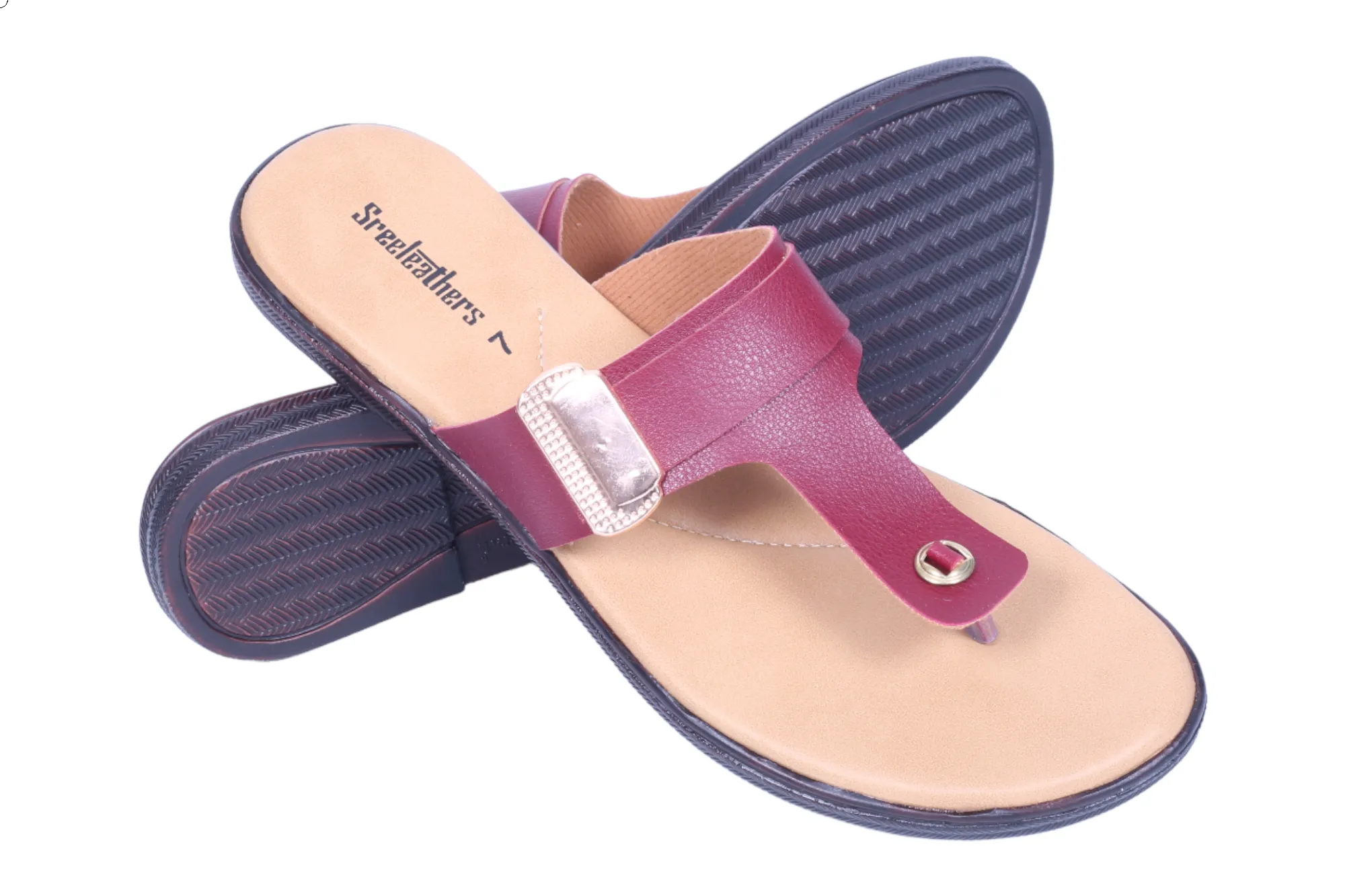 Ladies Flat Chappal 54019