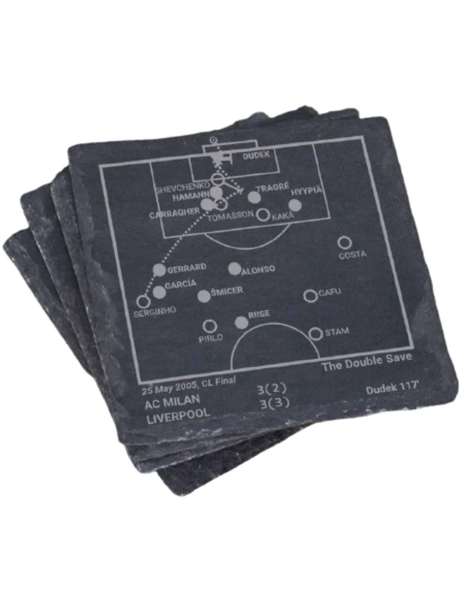 Liverpool F.C. Greatest Plays in Sports Coasters