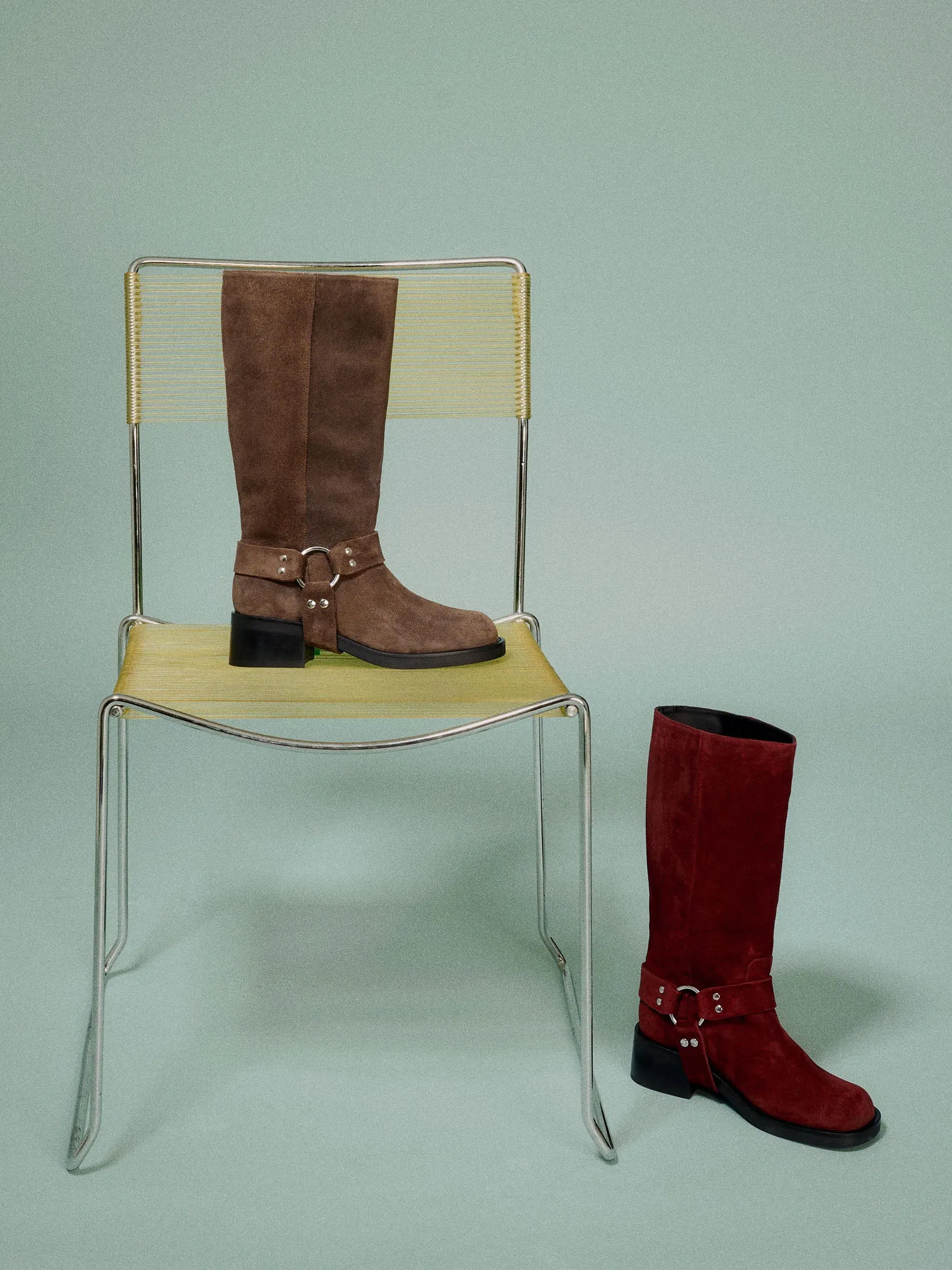 Lucca Cherry Suede Boot