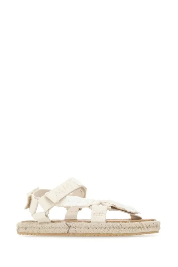 MAISON MARGIELA | Ivory canvas Trekking sandals