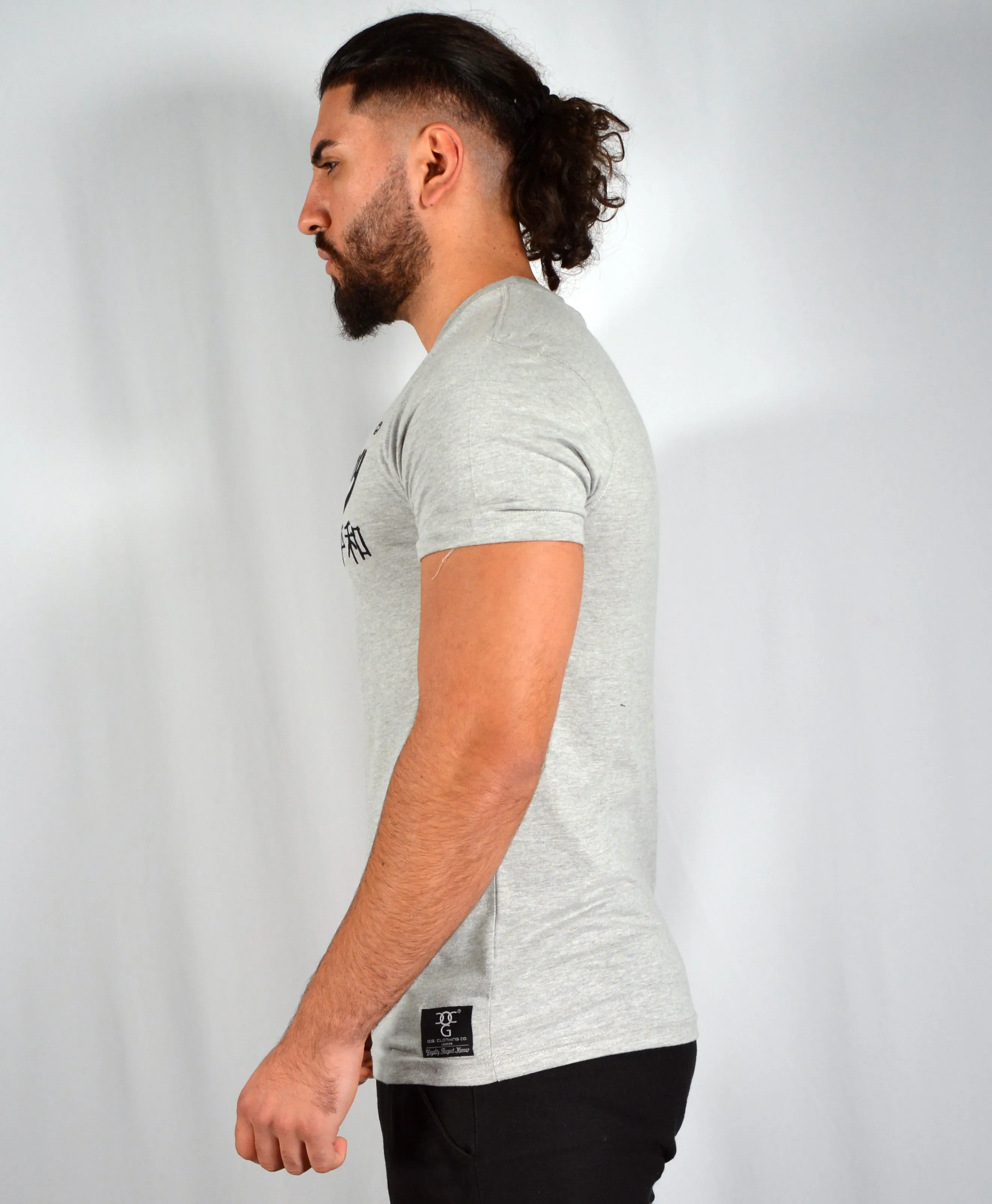 Mens Grey / Black Am Revolutionary T Shirt