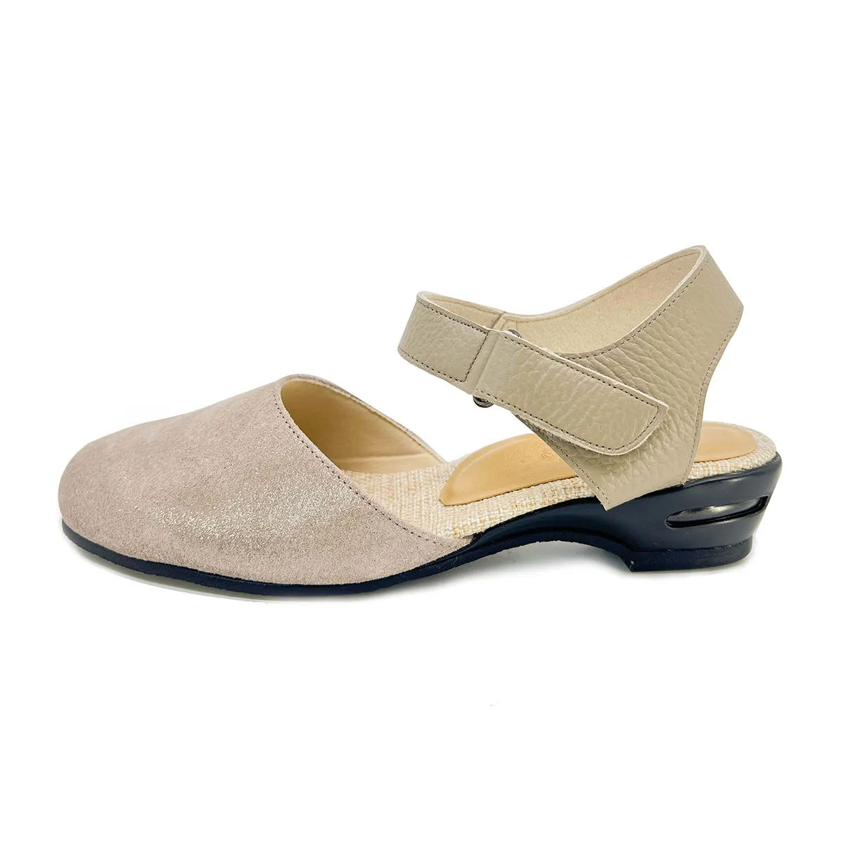 Minori Beige Combi the Bunion Fit Sandals