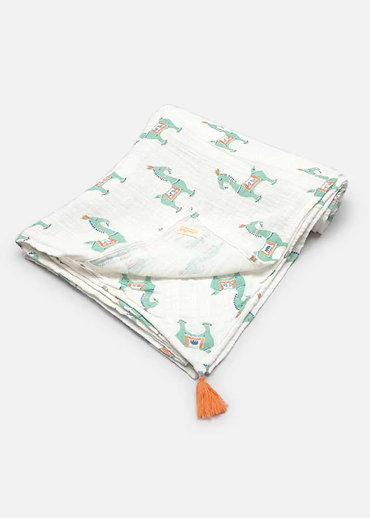 Newborn Baby Muslin Swaddle Organic Wrap Bankura