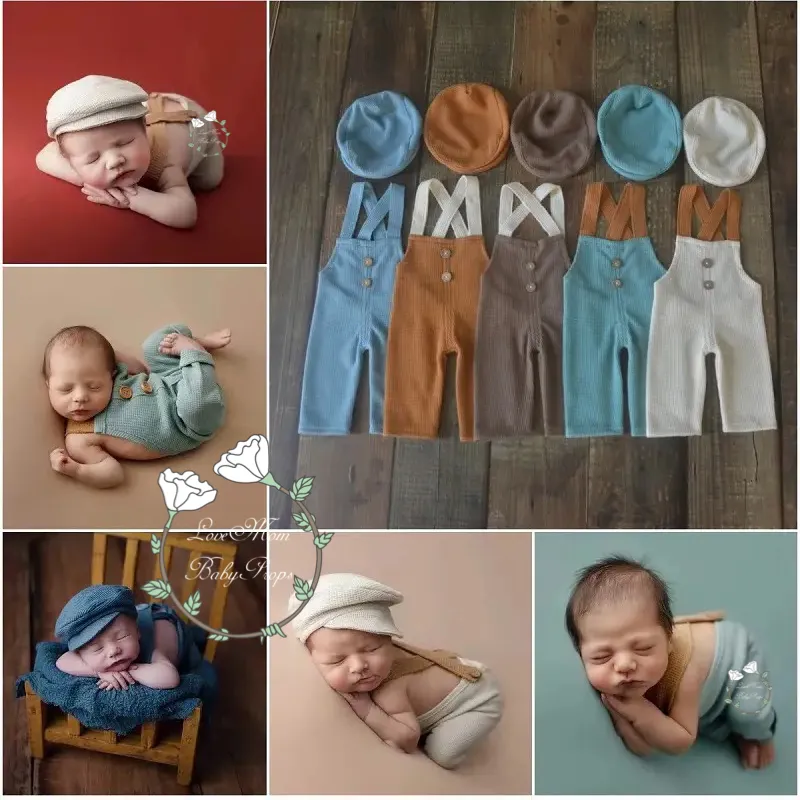 Newborn Boy Overall, Baby Boy Photo Prop Outfit, Newborn Overall Photography Props Costume For Shooting, Newborn Outfit Photo Session, Reborn Romper Photo Prop