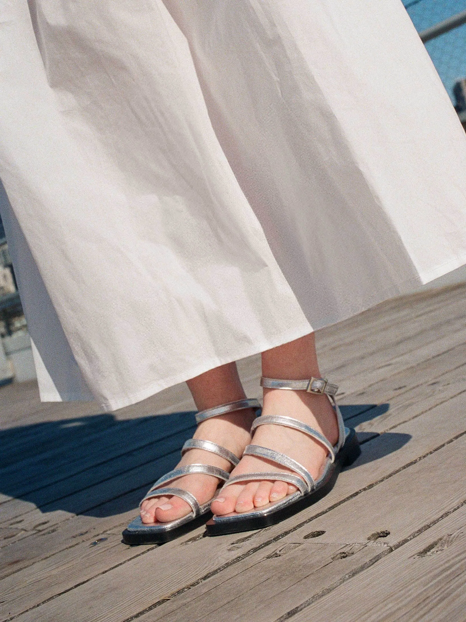 Pavia Silver Sandal