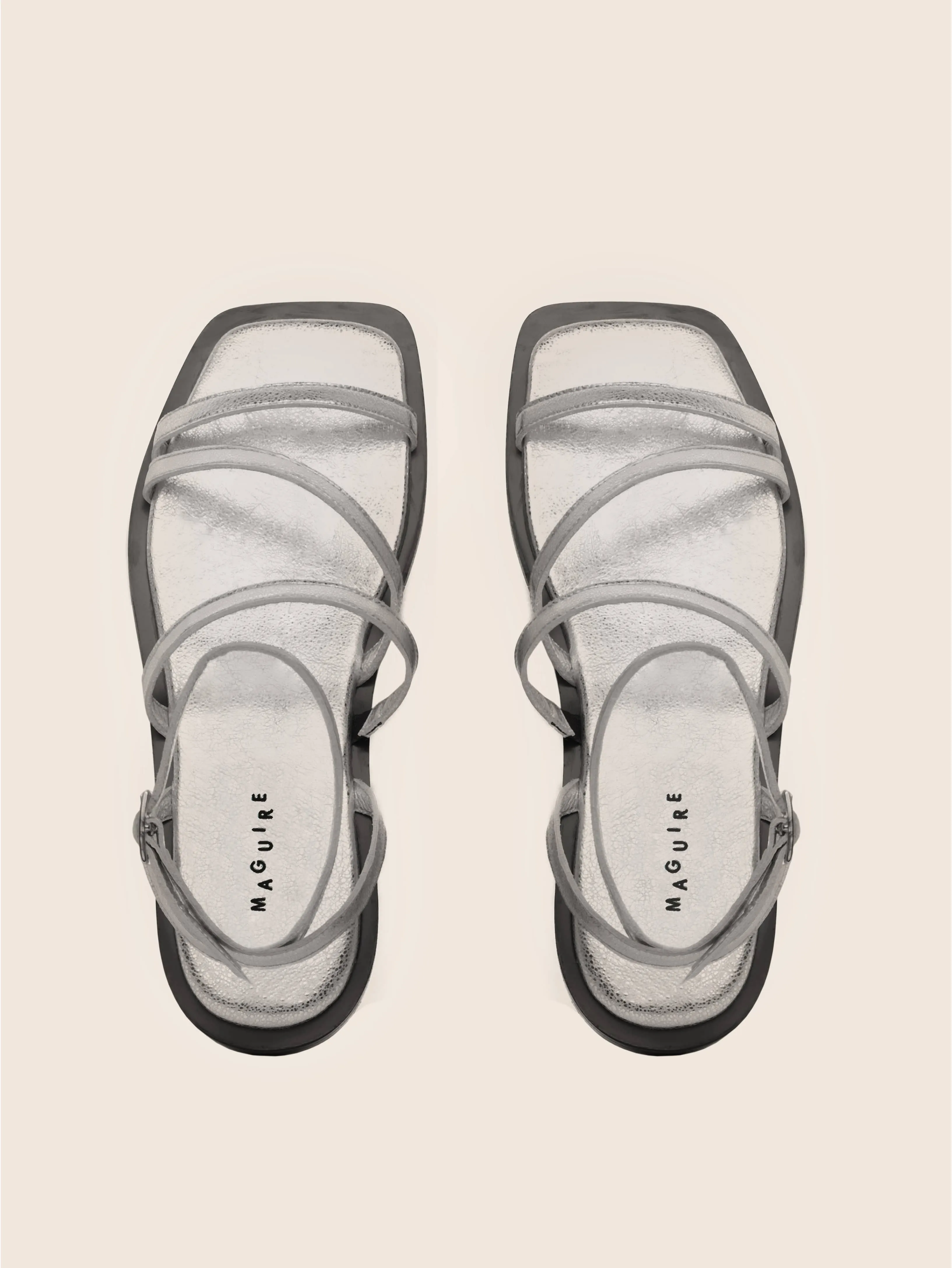 Pavia Silver Sandal