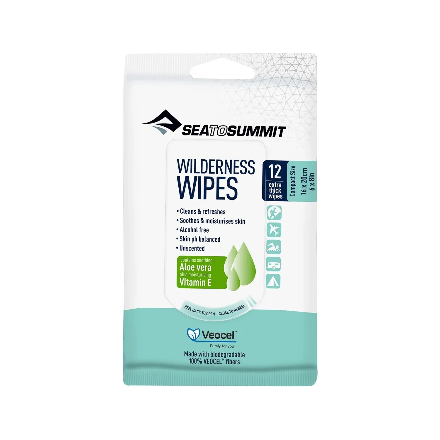 SEA TO SUMMIT Compact Wilderness Wipes 12 Pack