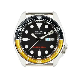 SKX007/SRPD Glass Bezel Insert: Seiko Style Bumblebee