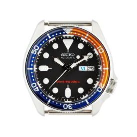 SKX007/SRPD Glass Bezel Insert: Seiko Style Orange/Navy