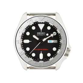 SKX007/SRPD Steel Bezel Insert: YM Dual Time style Silver