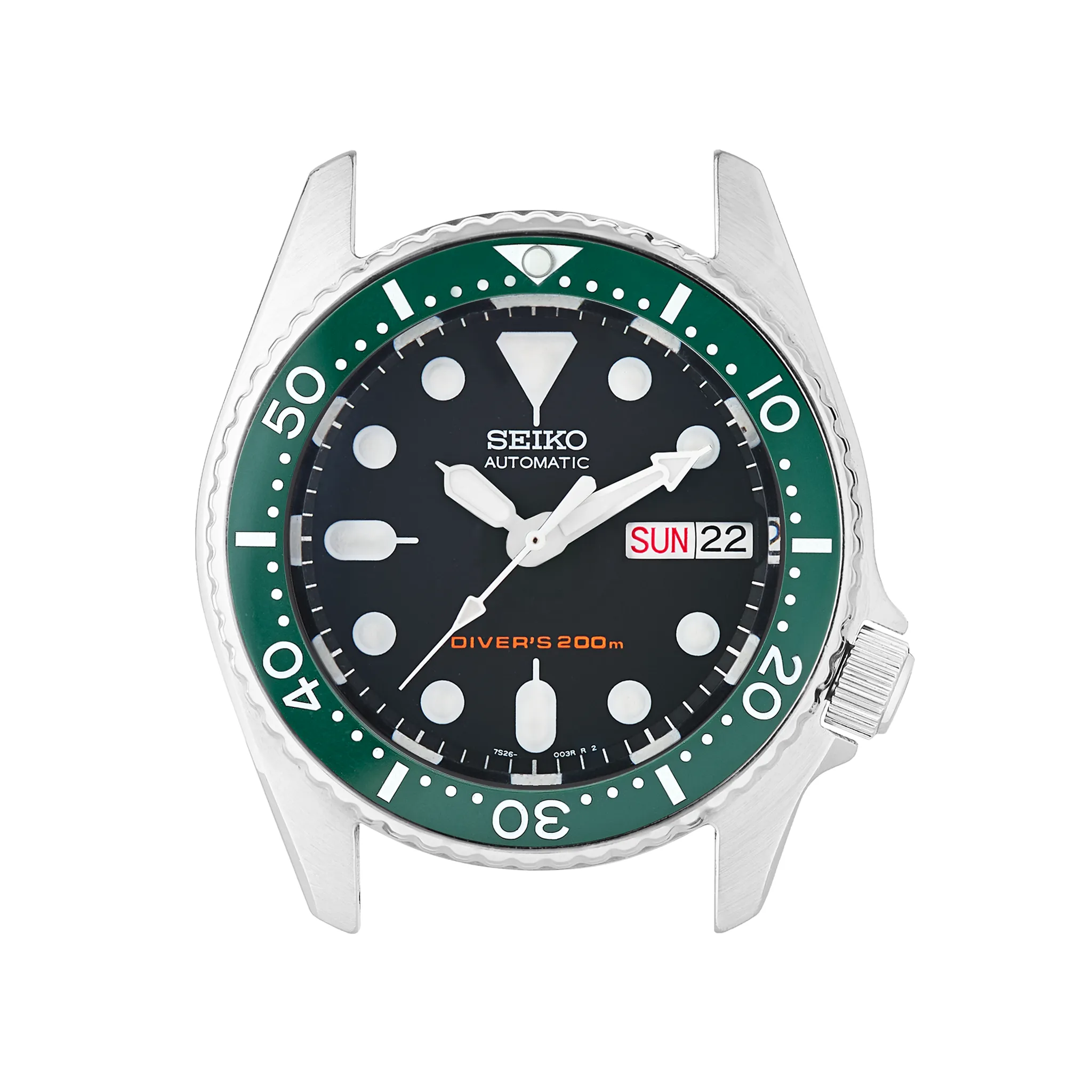 SKX013 Ceramic Bezel Insert: Seiko style Green