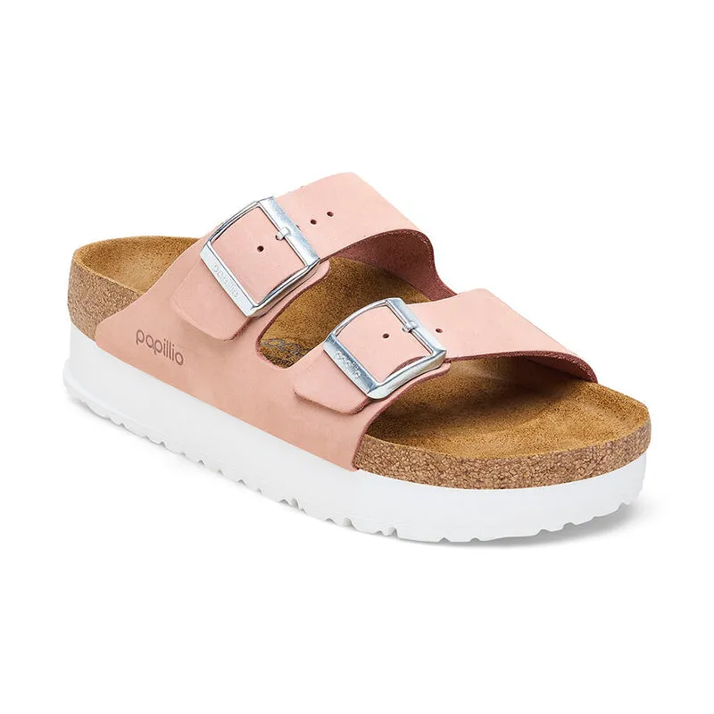 Women's Arizona Platform Narrow Soft Pink Nubuck