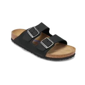 Women's Arizona Soft Footbed Narrow Black Oiled Leather