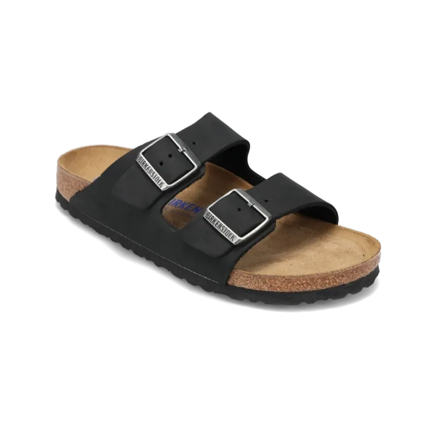 Women's Arizona Soft Footbed Narrow Black Oiled Leather