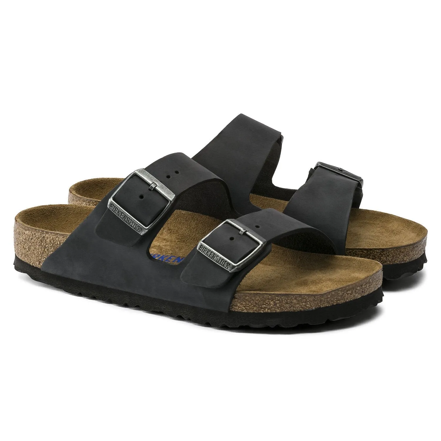 Women's Arizona Soft Footbed Narrow Black Oiled Leather