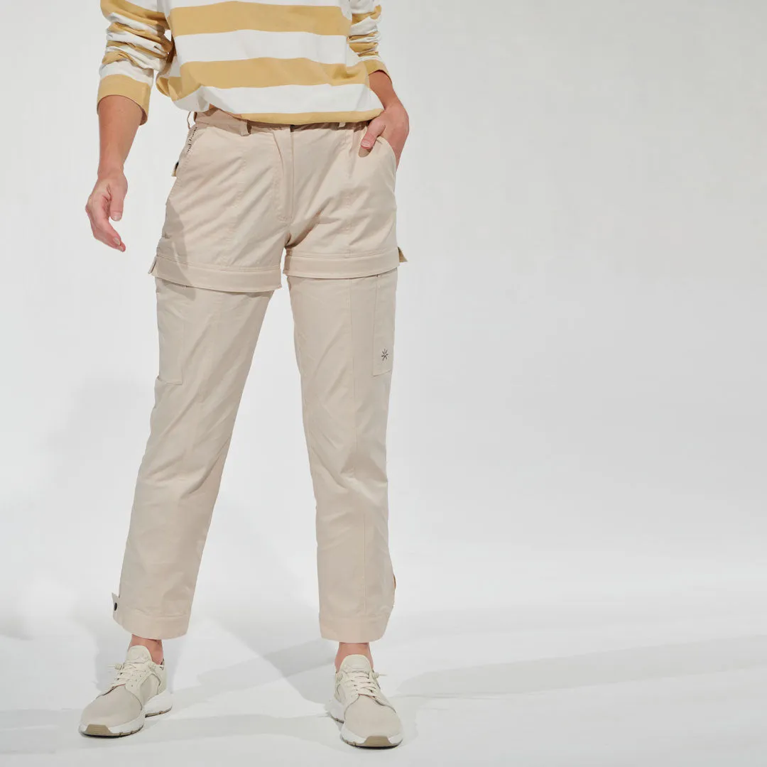 Women's Zip-Off Pant Almond White