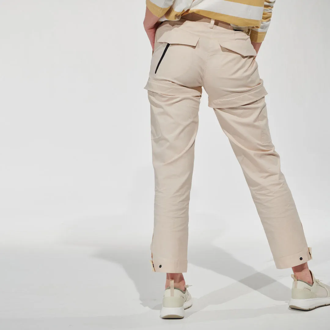 Women's Zip-Off Pant Almond White